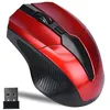Image de Souris de jeu sans fil Récepteur USB optique 2,4 GHz PC pour ordinateur portable - rouge