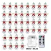 Image de Guirlande lumineuse de noël à batterie étanche led 8 modes clignotants décor - blanc