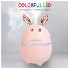 Image de Humidificateur portable 600 ml à brume fraîche avec veilleuse - - rose