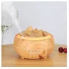 Image de Humidificateur d'arôme à la maison en forme de pics d'éclairage sept couleurs grain bois 400 ml - jaune
