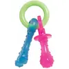 Image de Nylabone Puppy Chew Bijtring Speen / Bot Puppyspeelgoed (Jouet à mâcher pour chiens), Jouets pour chien