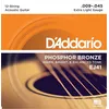 Image de D'Addario And Co EJ41 Phosphor Bronze 12C Extra Light 9-45 Jeux folk 12 cordes