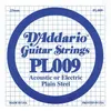Image de D'addario PL009 - Corde au détail guitare électrique Acier plein 009