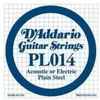 Image de D'addario PL014 - Corde au détail 014 guitare électrique - Acier plein