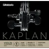 Image de D'Addario K420L-3 - Corde seule (Mi) violon Golden Spiral Solo, extrémité à boucle, manche 4/4, Medium