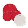 Image de Evans EPP-HRUV1-F - Pack Fusion - Peaux Hydraulic rouges (10'', 12'', 14'') et peau de frappe pour caisse claire 14'' UV1 sablée