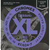 Image de D'Addario Chromes ECG24-7, Jazz Light, 11-65 - filet plat - Jeu guitare électrique 7 cordes
