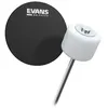 Image de Evans EQPB1 - Patch Pour Pédale Simple Eq, Nylon Noir Peaux grosse caisse