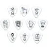 Image de D'Addario And Co Joe Satriani Guitar Picks White 10 Pack Heavy Médiators