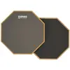 Image de Evans RF12D Real Feel Practice Pad Pad d'entraînement 2 faces, Batterie : accessoires, Noir, Gris