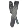 Image de D'Addario 25LE00 - Sangle de guitare en cuir estampé, coloris noir
