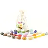 Image de 32 Crayons Couleurs Cailloux Sachet Coton Mousseline Crayon Rocks