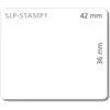 Image de Seiko, Rouleau d’étiquettes, SLP-Stamp1 Étiquettes de timbres, 2 rouleaux de 510 étiquettes (42 mm)