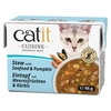 Image de 12x95 g ragoût Catit Cuisine aux fruits de mer et au potiron, nourriture humide pour chat