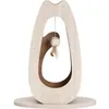 Image de Griffoir pour chat - CATIT - Pixi Grand - Avec balle en tissu et plume - Aspect chene naturel
