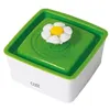 Image de CAT IT Abreuvoit mini avec fleur - 1,5 L 50,7 oz liq. - Blanc et vert - Pour chat