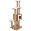 Image de Vesper High Base Xl - Couleur Noyer - 77,5 x 58 x 158 cm - Beige