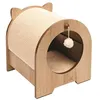 Image de VESPER Meuble a griffer Minou - 36 x 36,5 x 40,5 cm - Marron clair - Pour chat