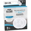 Image de Fontaine à eau cascade de Zeus, accessoires en acier inoxydable : Filtre de remplacement tripe action H2EAU (2 unités) pour chien