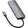 Image de Verbatim CMH-08 (USB-C, 8 ports), Station d'accueil + hub USB, Gris, Argent