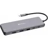 Image de Verbatim Pro Multiport Hub CMH-13 (USB-C, 13 ports), Station d’accueil + hub USB, Gris, Argent, Noir