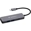 Image de Verbatim Hub USB-C Multiport 4port (USB-C, 4 ports), Station d'accueil + hub USB, Gris