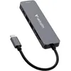 Image de Verbatim Hub USB-C 6port Sd Microsd (USB-C, 6 ports), Station d'accueil + hub USB, Gris