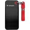 Image de Verbatim Pocket - SSD - 1 To - porte-clé avec attachement à câble - externe (portable) - M.2 - USB 3.2 Gen 2 (USB-C connecteur) - noir/rouge