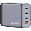Image de Verbatim GNC-200 GaN Charger (200 W, 4 ports), Chargeur USB, Gris