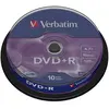 Image de Verbatim Dvd +r 16x 10 Unités