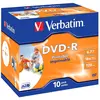 Image de Verbatim 10 Dvd-r Imprimables De 4.7 Go Et Vitesse 16x En Boîtier Jewel
