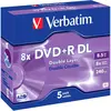 Image de Verbatim Dvd+r Double Couche .5gb 8x 8 5 Unités