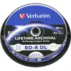 Image de Verbatim 1x10 M-Disc BD-R BluRay 50GB 6x Speed Cakebox imprimable (10x), Support de données optiques