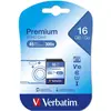 Image de Verbatim Carte SDHC Classe 10 Premium (16 Go, SDHC, U1, UHS-I), Carte mémoire, Noir