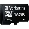 Image de Verbatim Premium (16 Go, microSDHC, U1, UHS-I), Carte mémoire, Noir