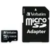 Image de Verbatim Carte Micro SDXC de classe 10 (128 Go, microSDXC, U1, UHS-I), Carte mémoire, Noir