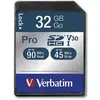 Image de Verbatim Carte SDHC Pro 32 Go Classe 10 UHS-I (32 Go, SDHC, U1, UHS-I), Carte mémoire, Noir