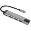 Image de Verbatim Multiport (USB-C, 1 portion), Station d'accueil + hub USB, Noir, Argent