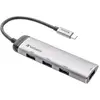 Image de Verbatim Multiport (USB-C, 4 ports), Station d’accueil + hub USB, Noir, Argent