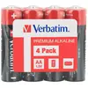 Image de Verbatim Pile 4 x AA / LR6 - Alkaline (4 pcs, AA, 4 mAh), Batteries + piles