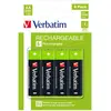 Image de Verbatim 49517 - Pile jetable - AA - nickel-métal-hydrure (NiMH) - 1,2 V - 4 pièce(s) - - (4 pcs, AA, 2500 mAh), Batteries + piles
