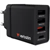 Image de Verbatim Charger (30 W, 4 ports), Chargeur USB, Noir