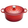 Image de Le Creuset Signature - Casserole avec couverture - 24 cm - 4.2 L - rond - cerise