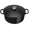 Image de Le Creuset Signature - Casserole avec couverture - 24 cm - 4.2 L - rond - noir mat
