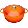 Image de Le Creuset Signature - Casserole avec couverture - 24 cm - 4.2 L - rond - volcan