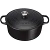 Image de Cocotte ronde Signature 26 cm Noir Mat - LE CREUSET - Fonte