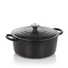Image de Le Creuset Signature - Casserole avec couverture - 28 cm - 6.7 L - rond - noir mat