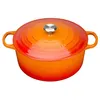 Image de Le Creuset Cocotte Signature Ronde En Fonte Émaillée, 28cm, Volcanique