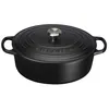 Image de Le Creuset Cocotte Signature Ovale En Fonte Émaillée, 27cm, Noir Mat