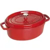 Image de Cocotte ovale Signature 27cm Cerise - Le Creuset - Rouge - Fonte
